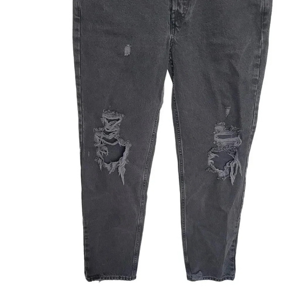 Free People We the Free The Lasso High Waist Straight Leg Jeans Washed Black - Picture 4 of 9